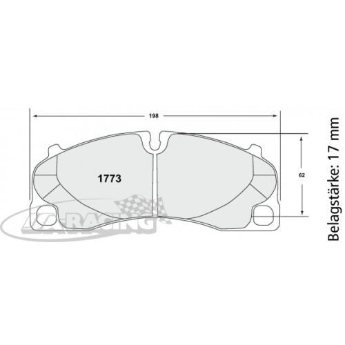P1773 PFC Bremsbelag