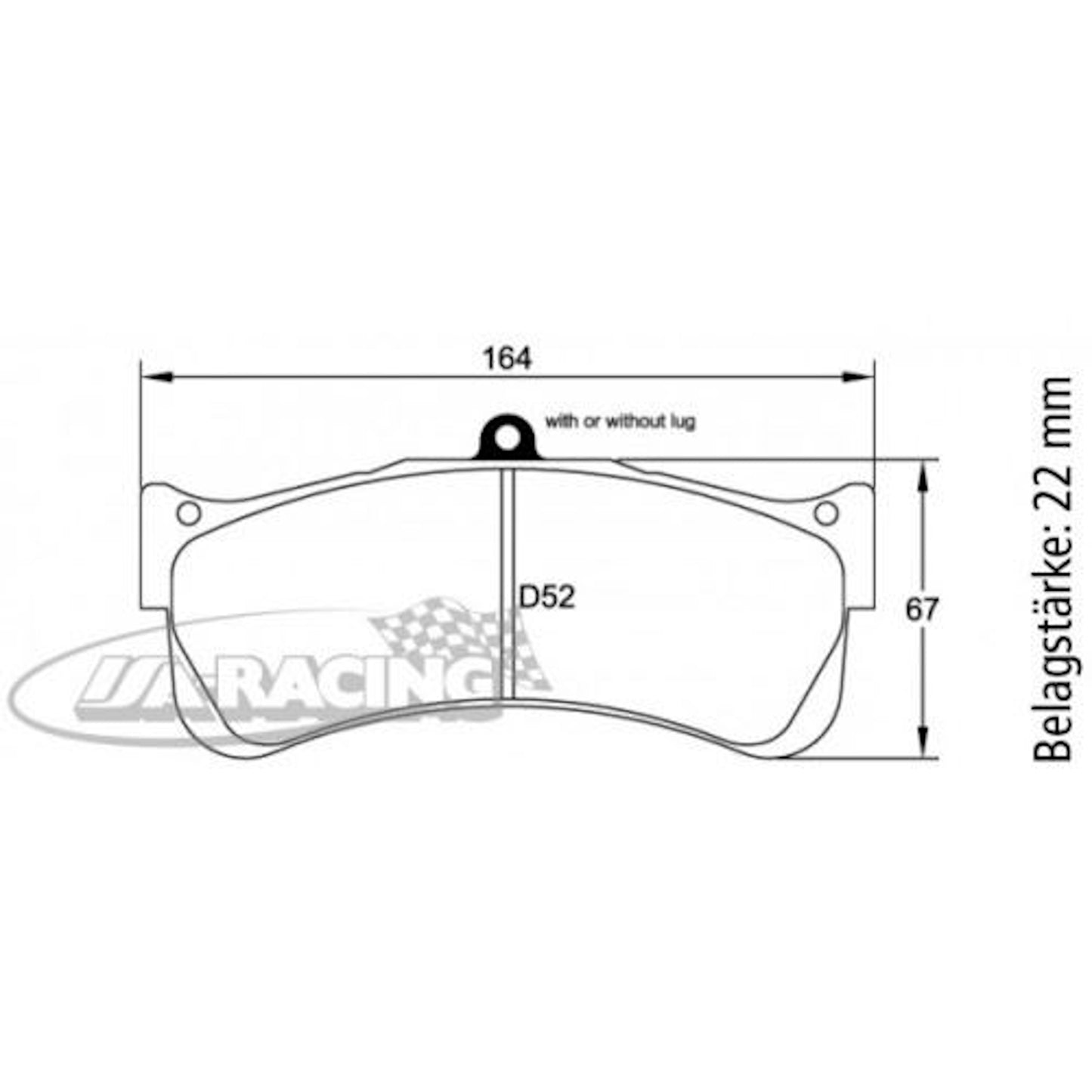 U8038 Pagid Bremsbelag