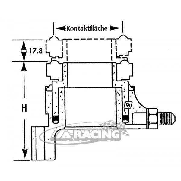 Tilton Ausrücklager 60-3420, Kontaktfläche 54mm