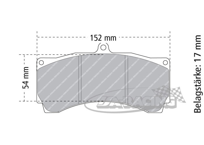 CP5070 D54 AP Racing Bremsbelag