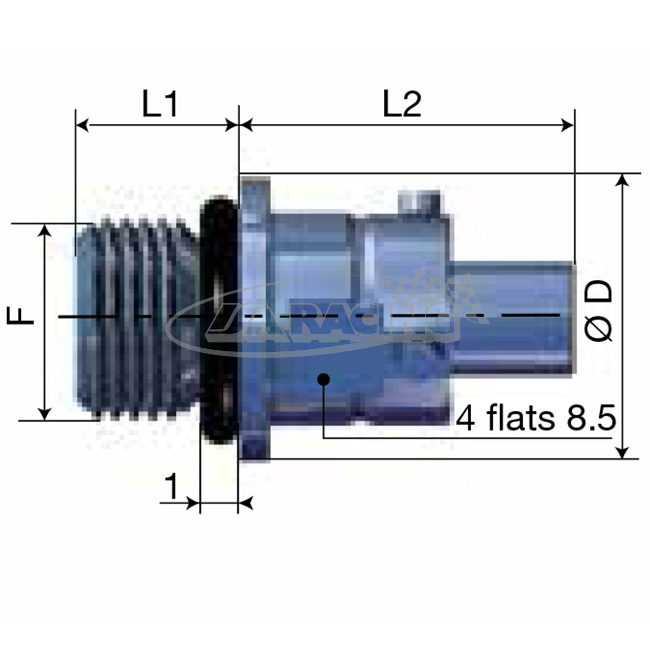M10x1 Verschlussnippel CBR 02 mit Gummidichtung