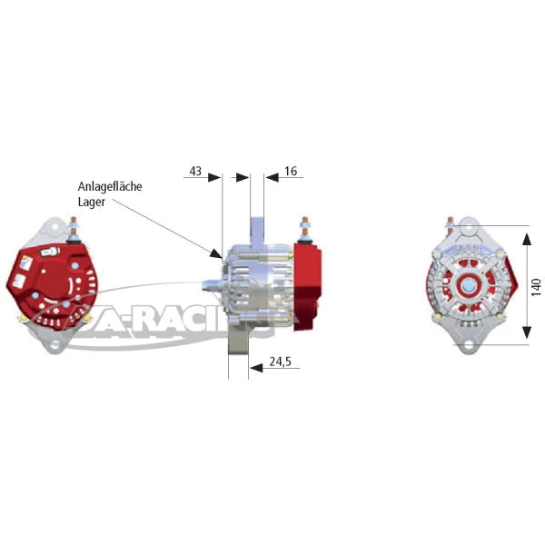 Brise Lichtmaschine mit 93mm Rotor