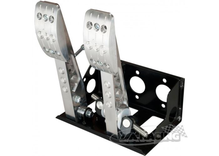 OBP Pro Race V2, 2 Pedale stehend für Bremse und Kupplung, Zylinder zur Spritzwand