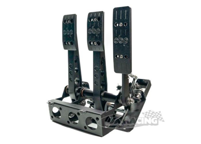 OBP Track Pro V2, 3 Pedale stehend für Bremse, Kupplung und Gas, Zylinder zur Spritzwand