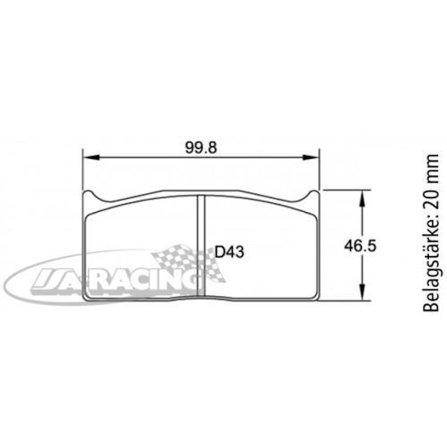 U1283 Pagid Bremsbelag
