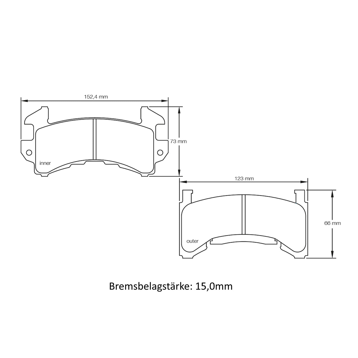 U1595USA Pagid Bremsbelag