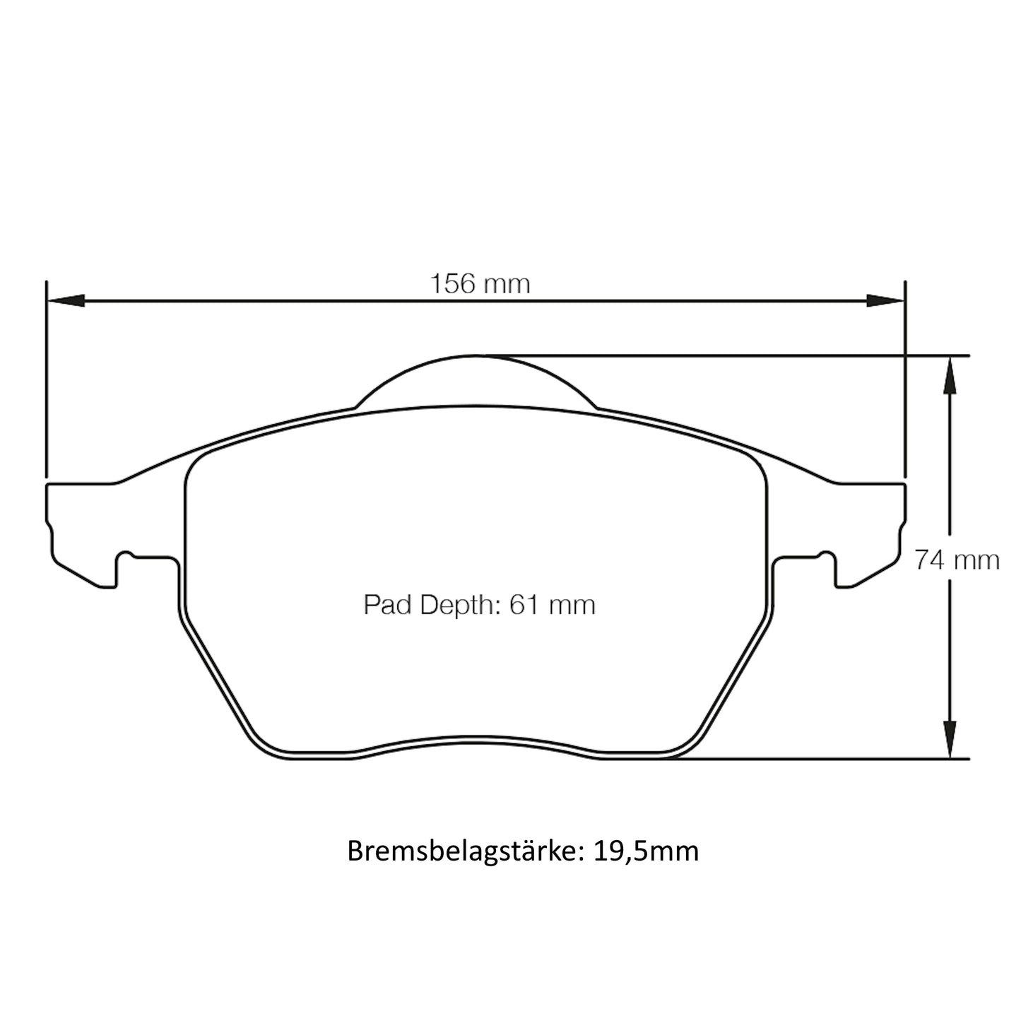 U1678 Pagid Bremsbelag