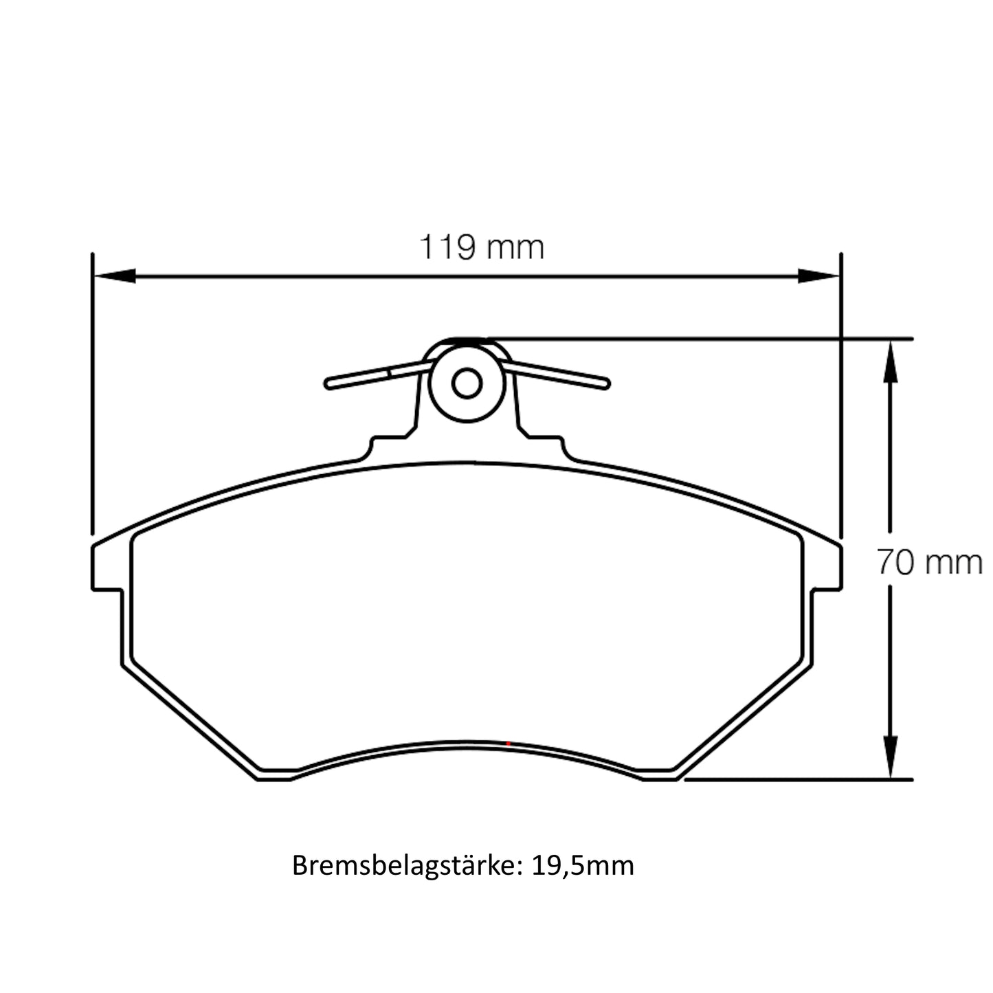 U1744 Pagid Bremsbelag