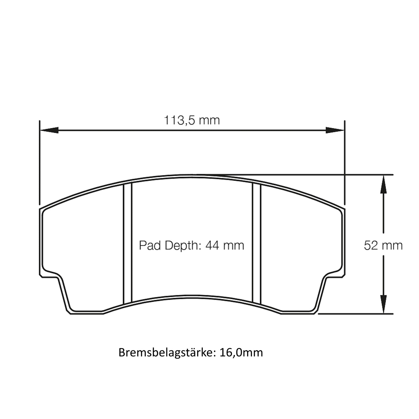 U2127 Pagid Bremsbelag