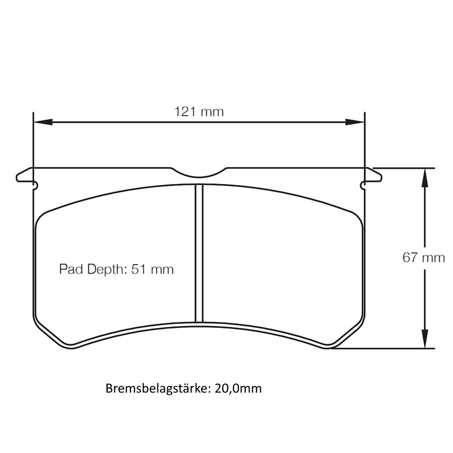 U2206USA Pagid Bremsbelag