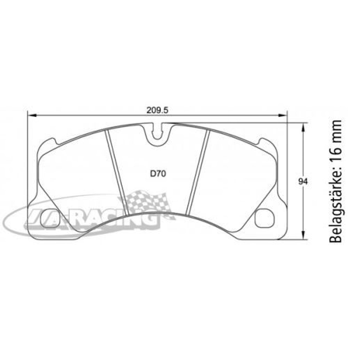 U4917 Pagid Bremsbelag