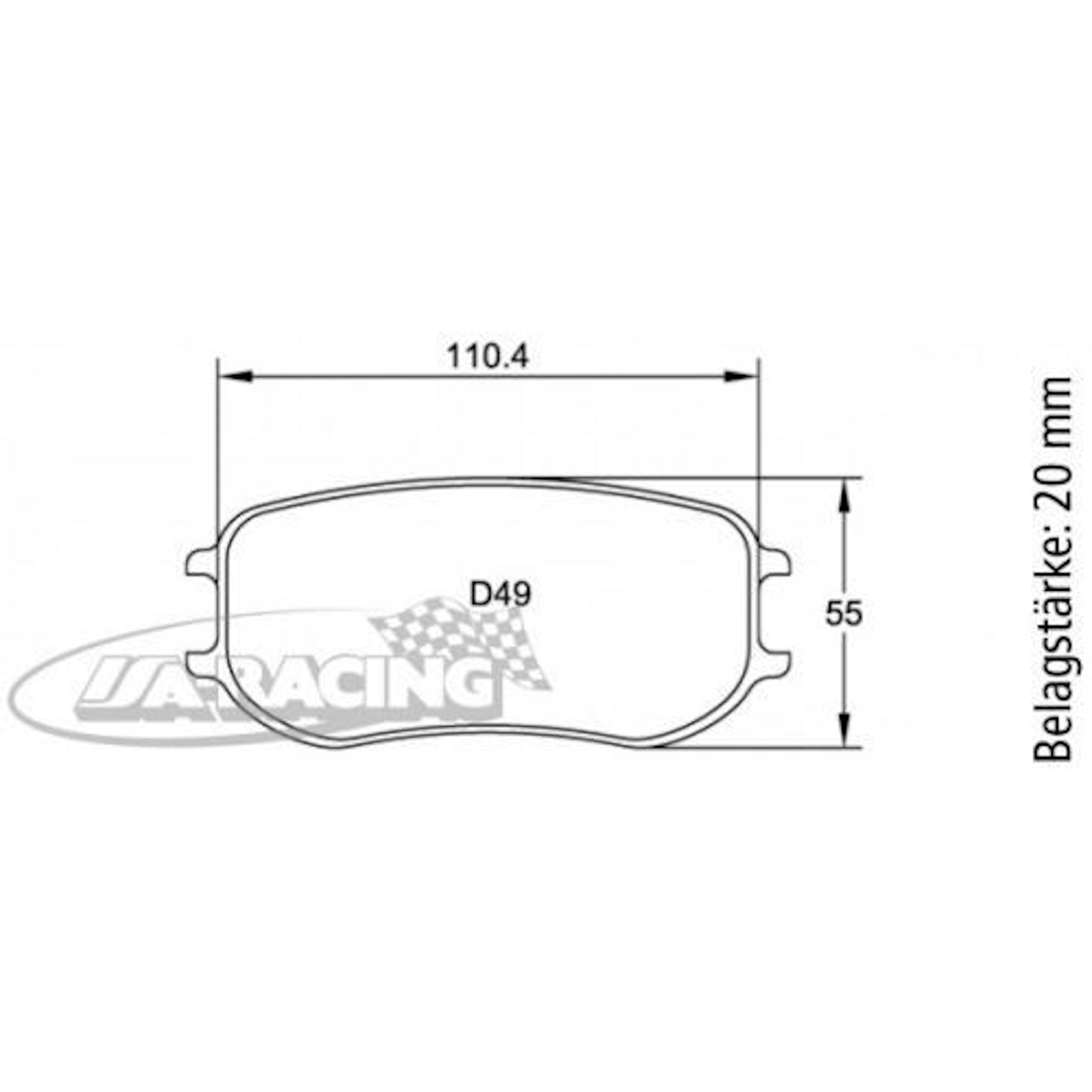 U4921 Pagid Bremsbelag