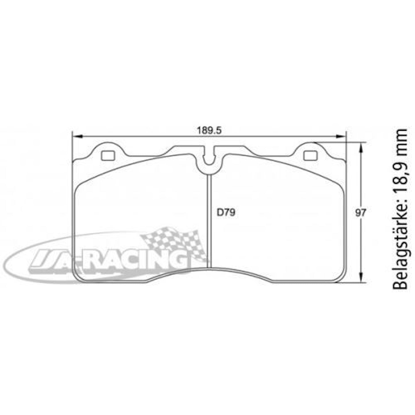 U4945 Pagid Bremsbelag