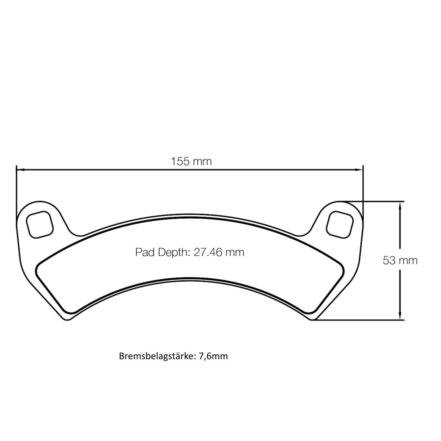 U6001 Pagid Bremsbelag