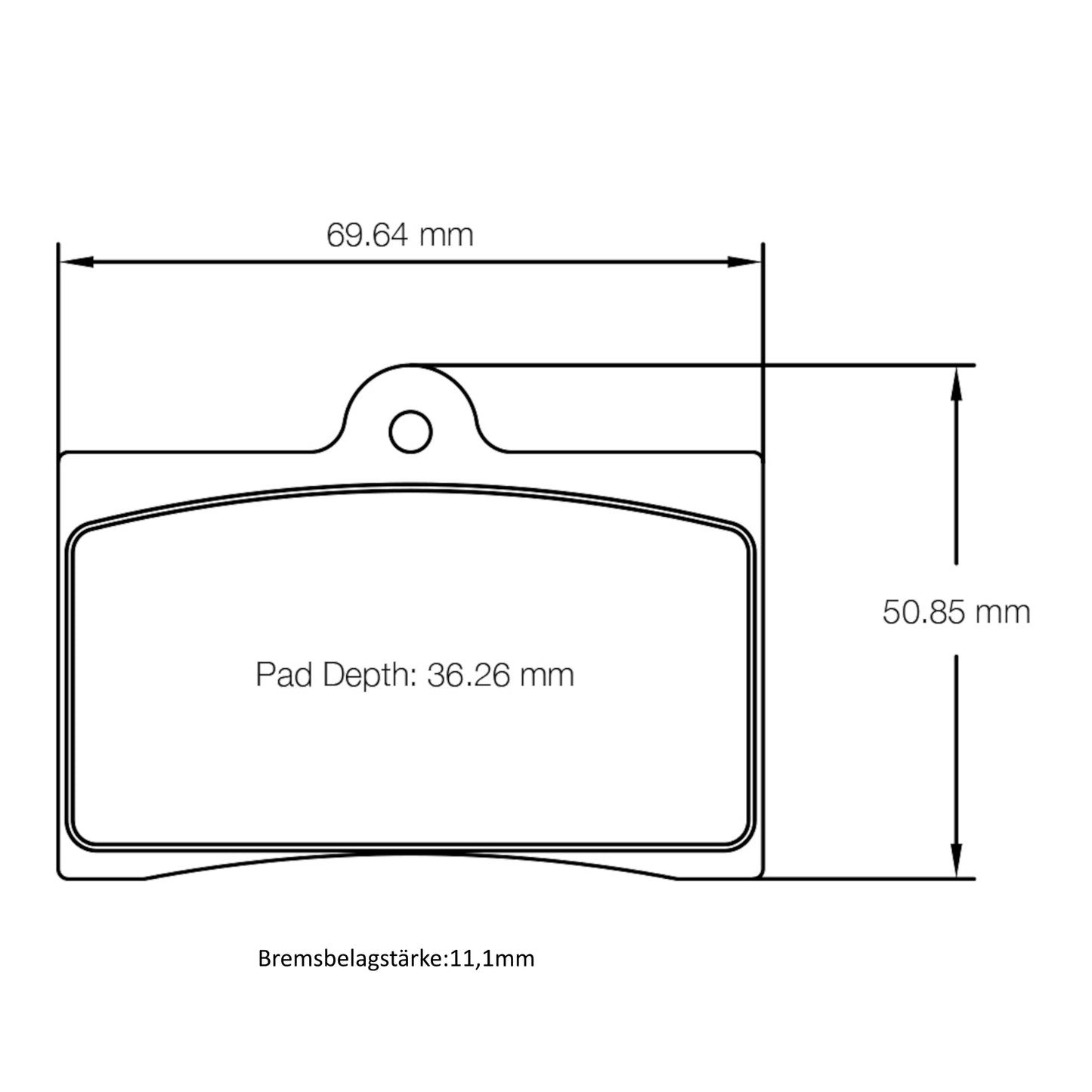U6008 Pagid Bremsbelag