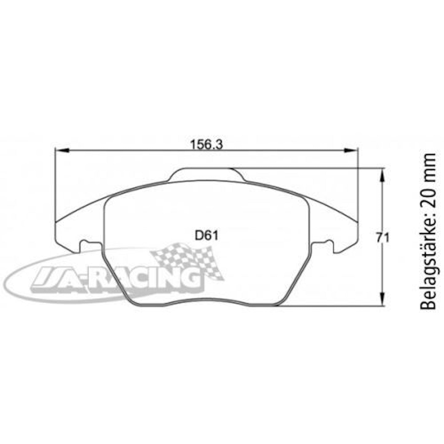 U8001 Pagid Bremsbelag