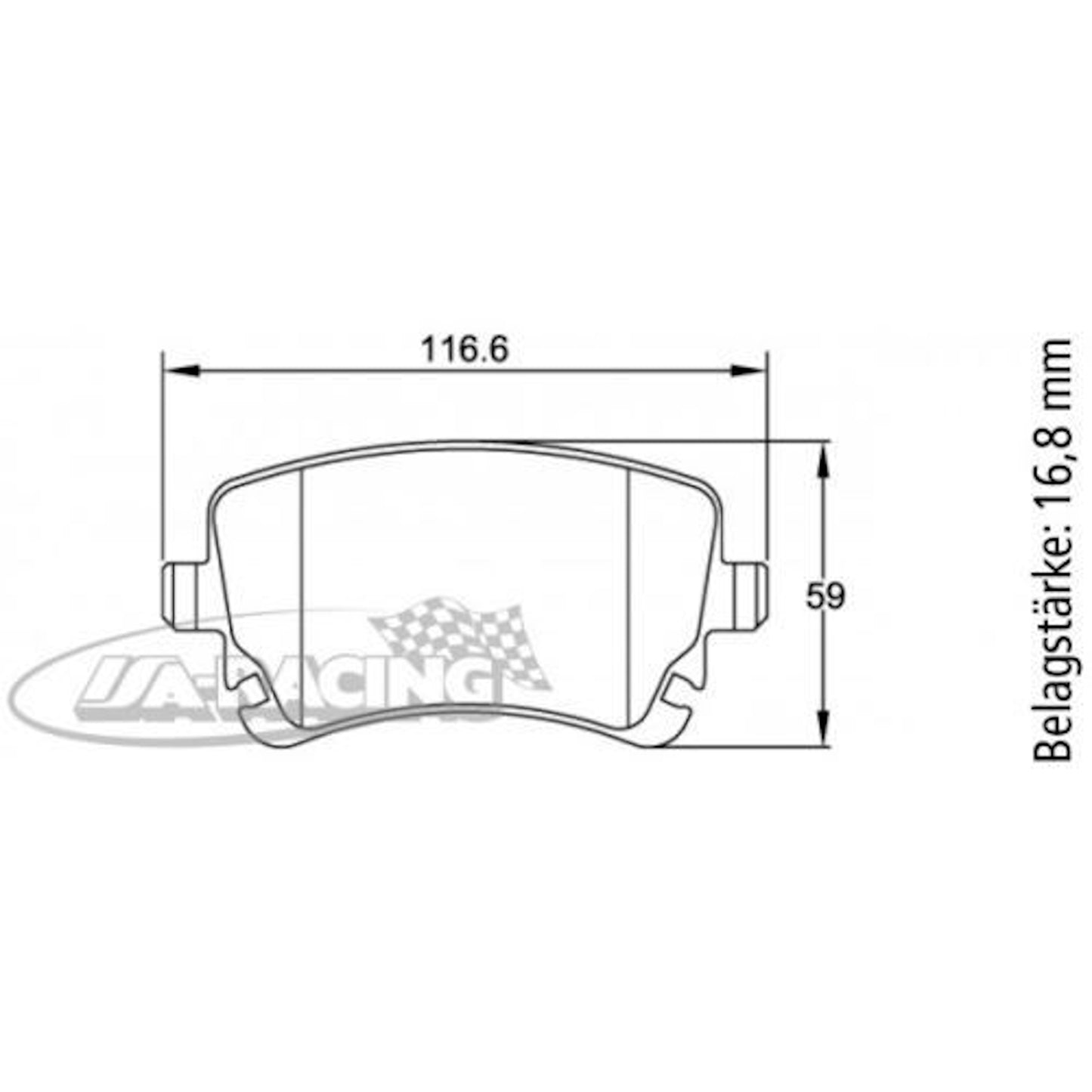 U8039 Pagid Bremsbelag