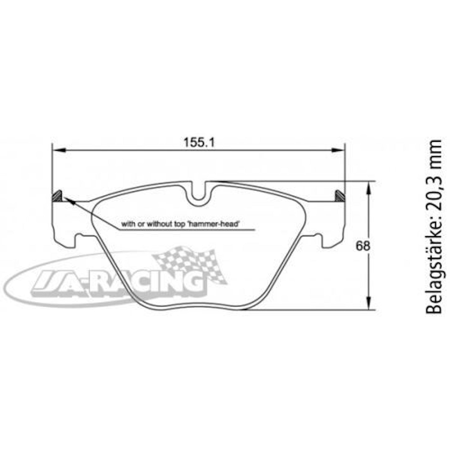 U8053 Pagid Bremsbelag