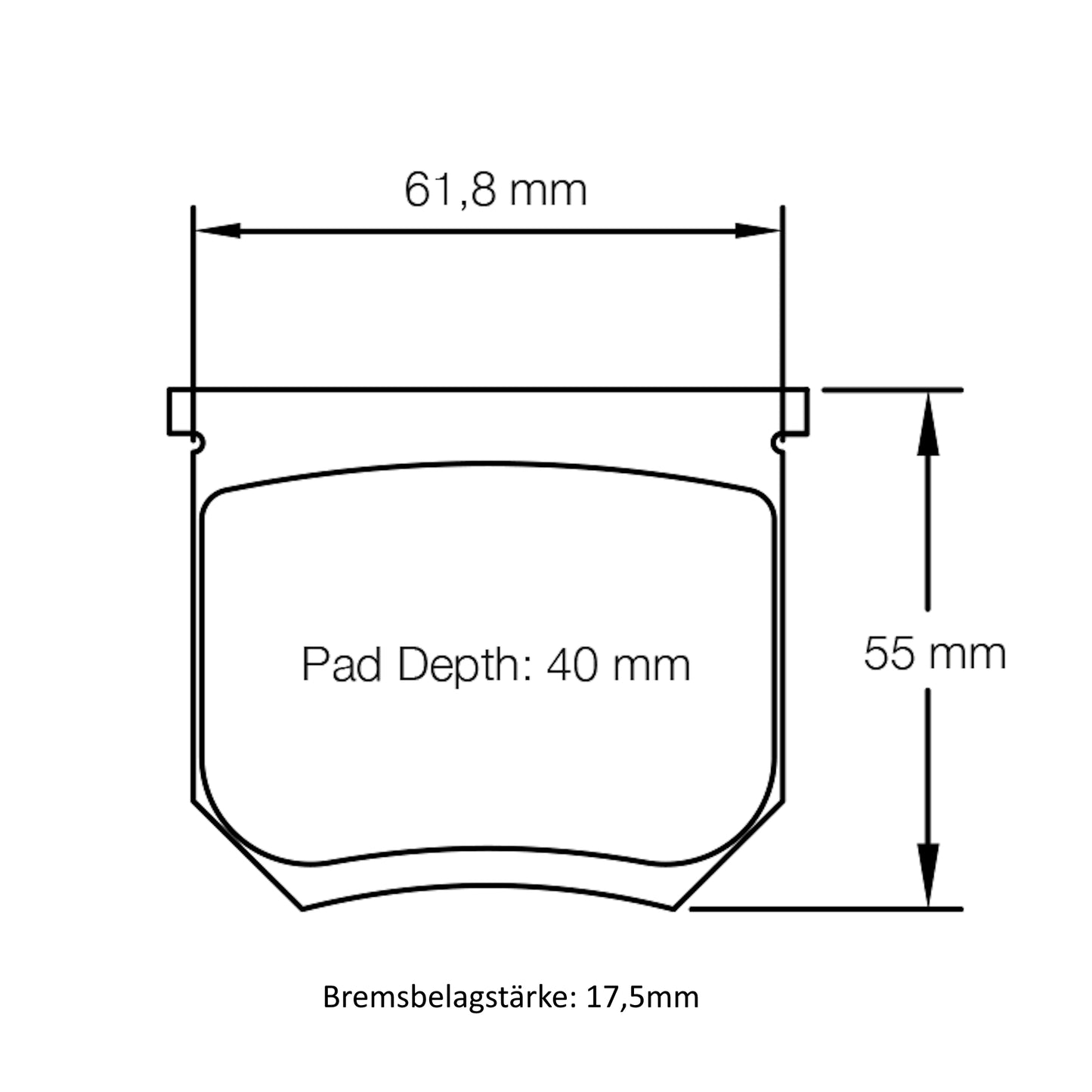 U8055 Pagid Bremsbelag