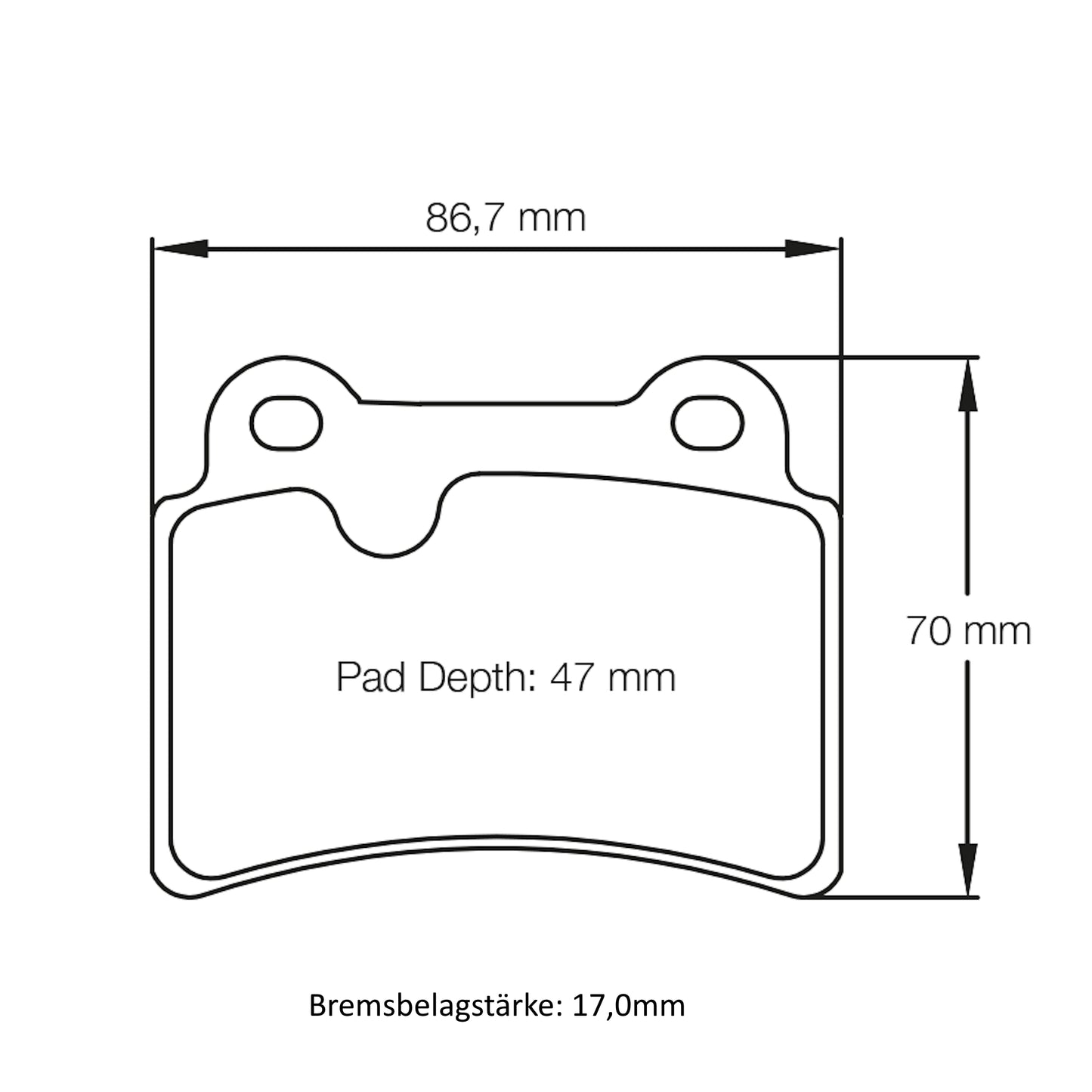 U8069 Pagid Bremsbelag