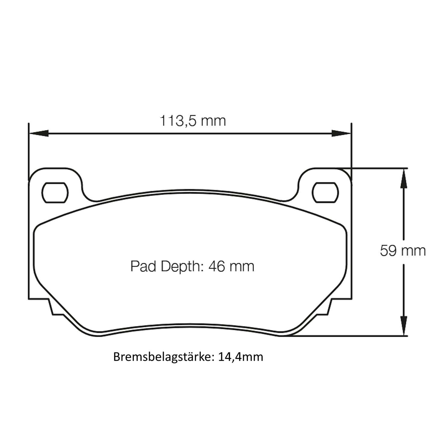 U8076 Pagid Bremsbelag