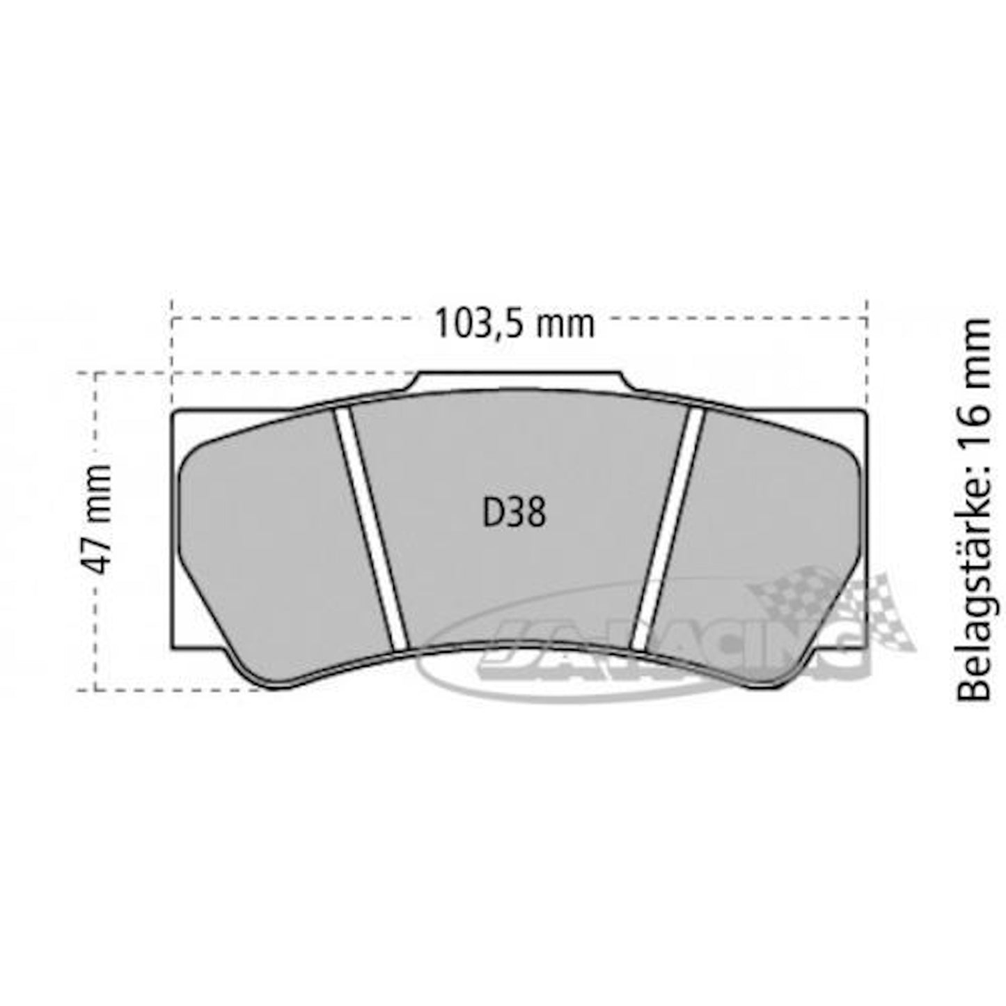 U8078 Pagid Bremsbelag