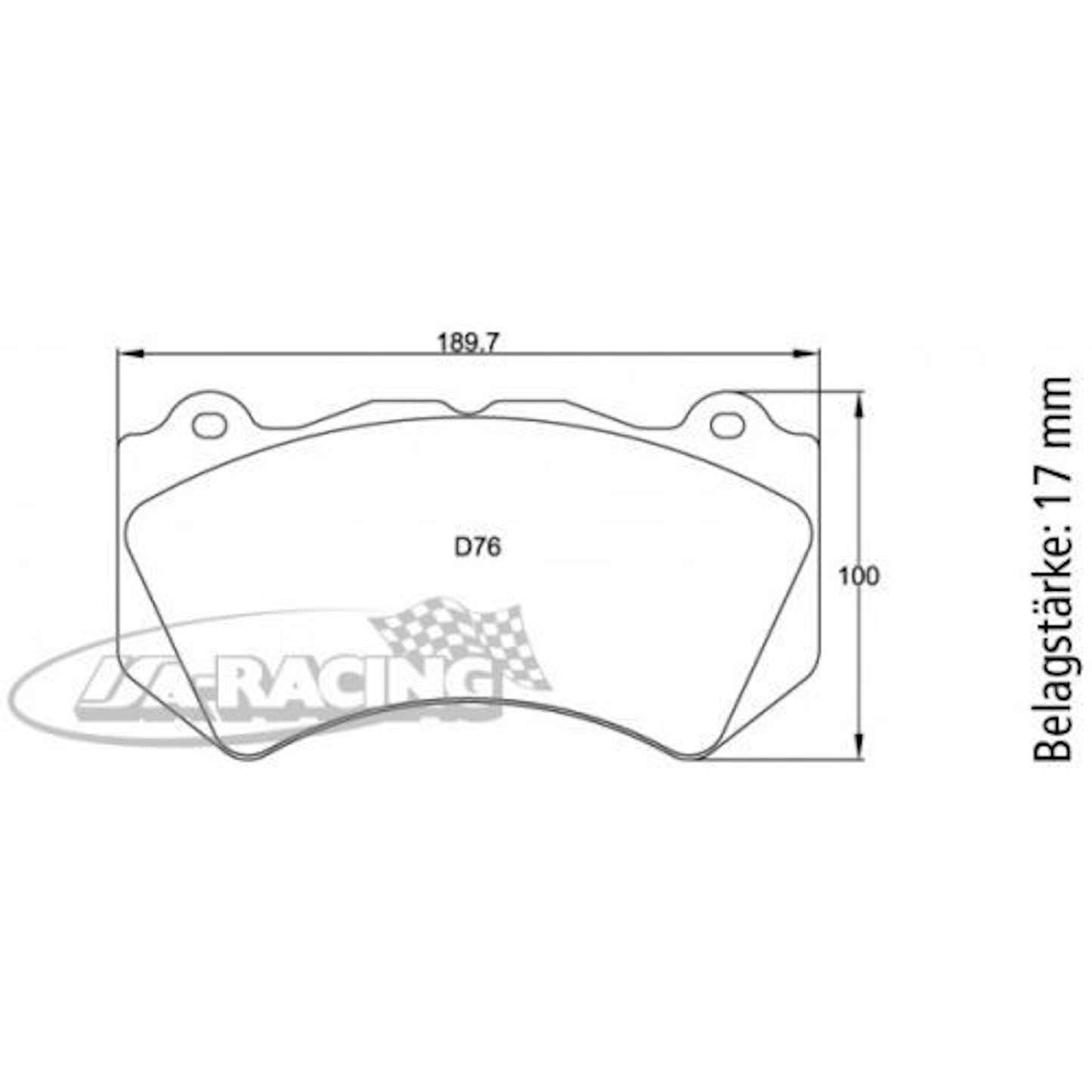 U8083 Pagid Bremsbelag
