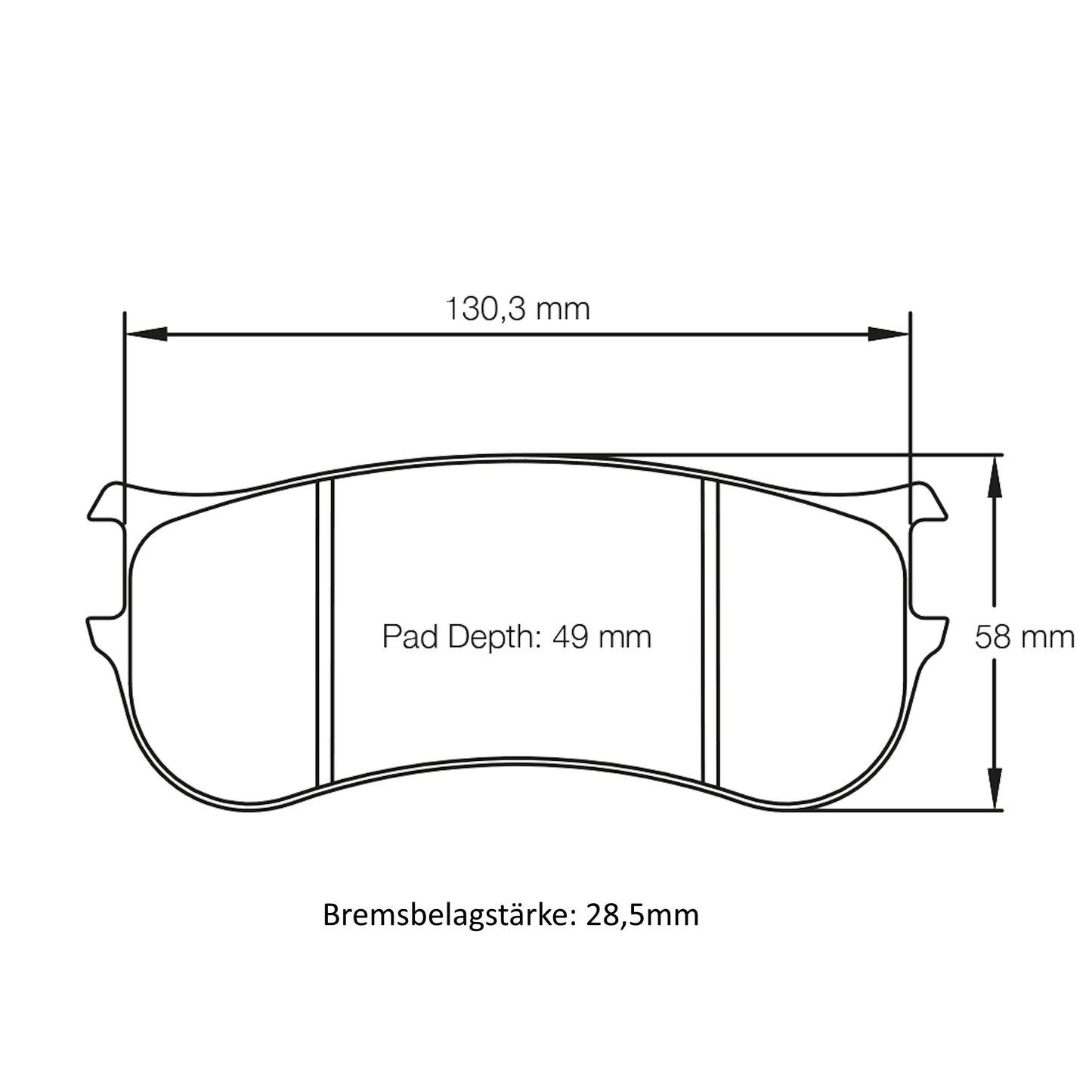 U8093 Pagid Bremsbelag