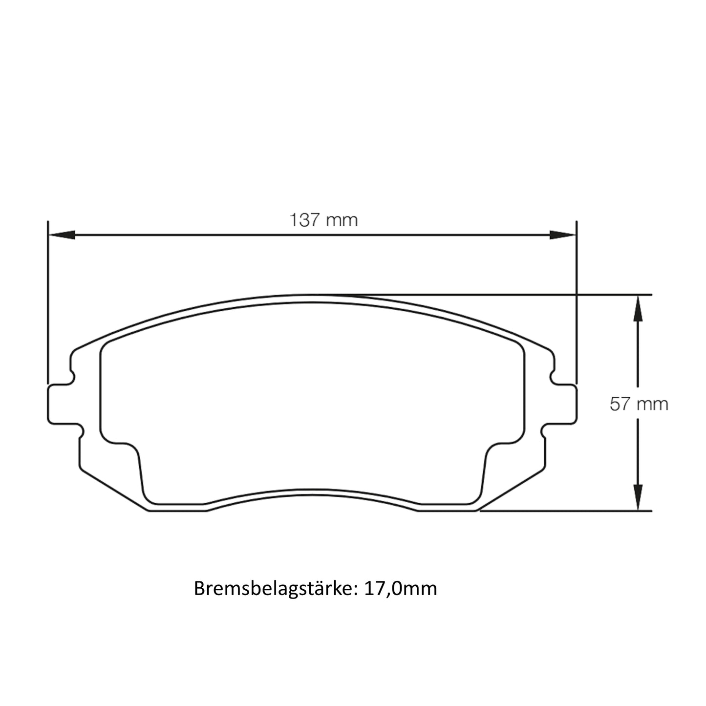 U8174 Pagid Bremsbelag