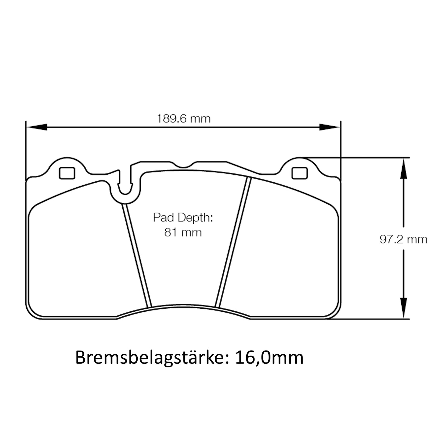 U8253 Pagid Bremsbelag