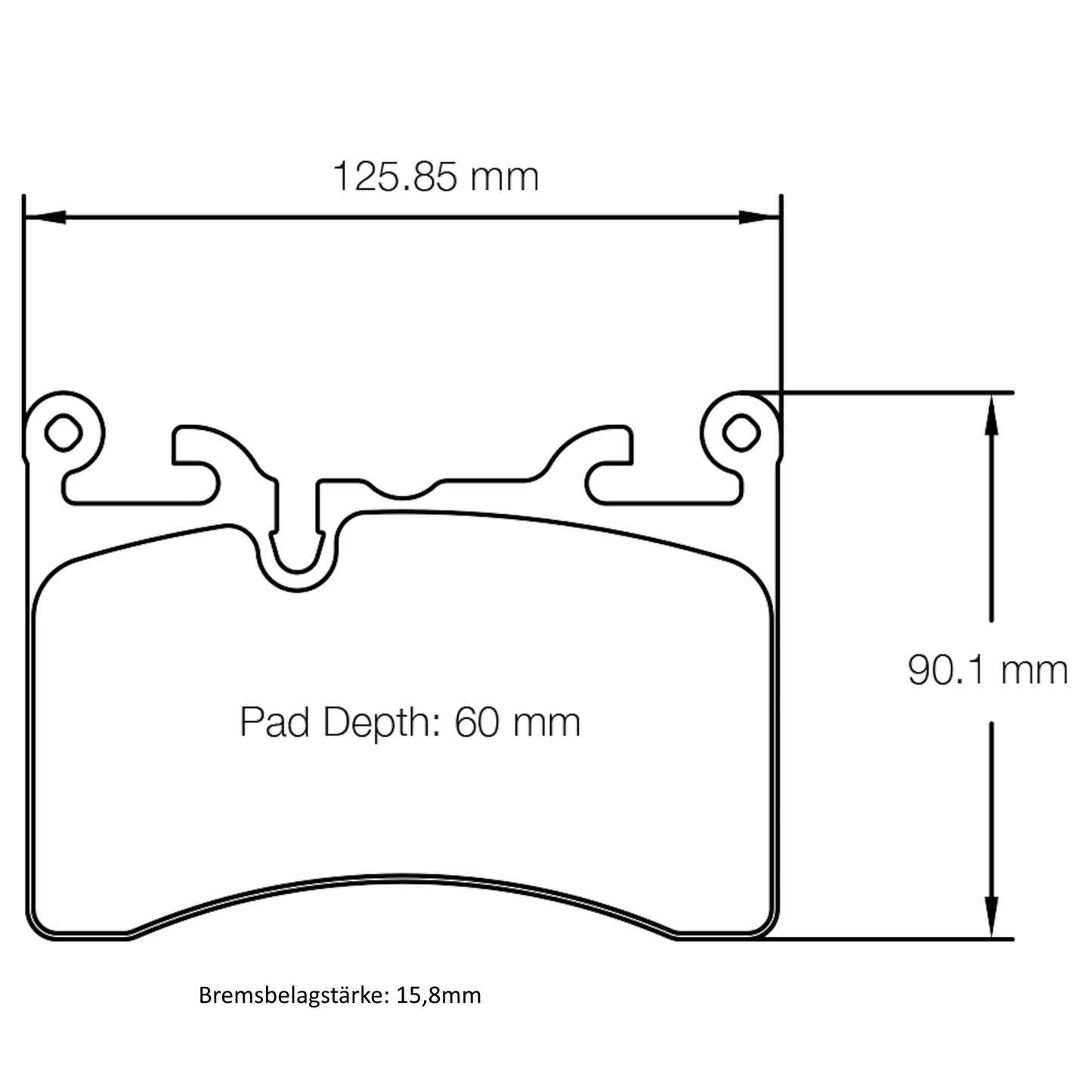 U8284 Pagid Bremsbelag