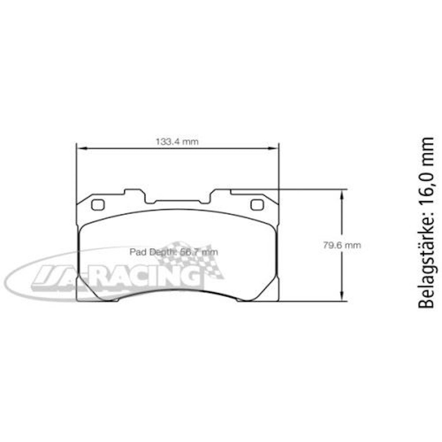 U8299 Pagid Bremsbelag