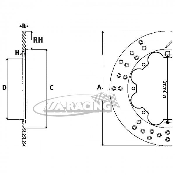 Ø 277,00mm x 9,6mm AP Bremsscheibe CP2866-178G8