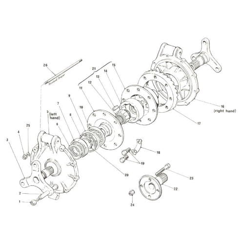 Ersatzteile FT200 Differential Outboard Brakes