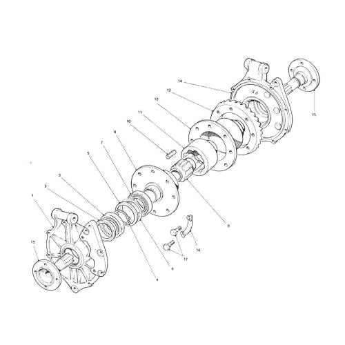 Ersatzteile MK8 Differential Inboard Brake mit Diff. Sperre