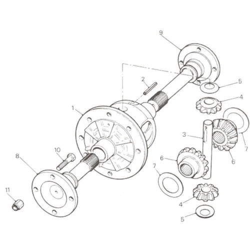 Ersatzteile MK9 Differential ohne Diff. Sperre