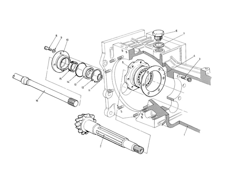 Ersatzteile F3A Differentialgehäuse