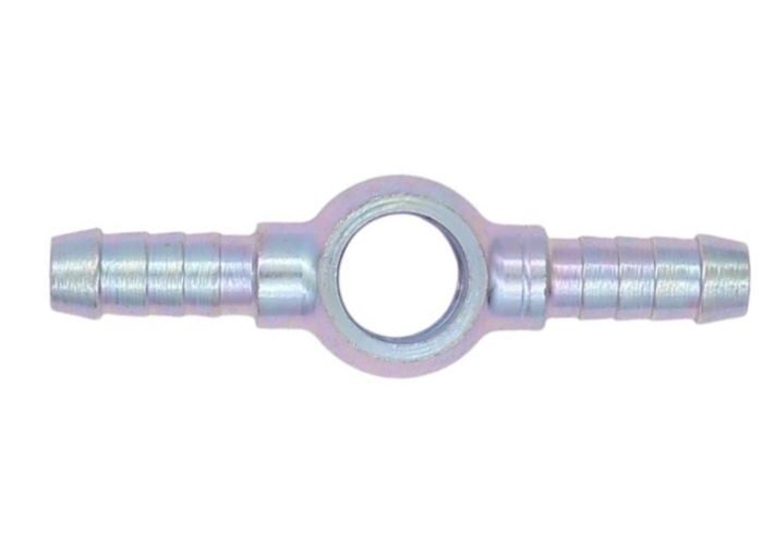 Stahl Doppel-Ringstück Ø12mm X 8mm Stutzen