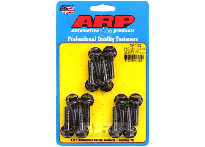134-1102 SBC/GENIII LS 3/8 flange hex header bolt kit