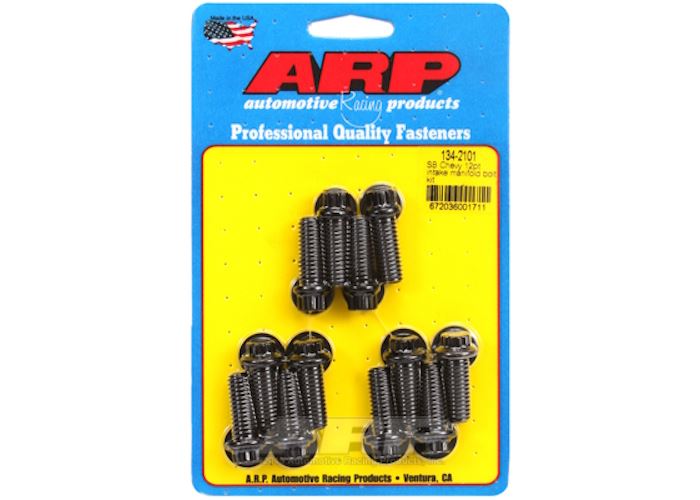 134-2101 SB Chevy 12pt intake manifold bolt kit (3/8 socket)