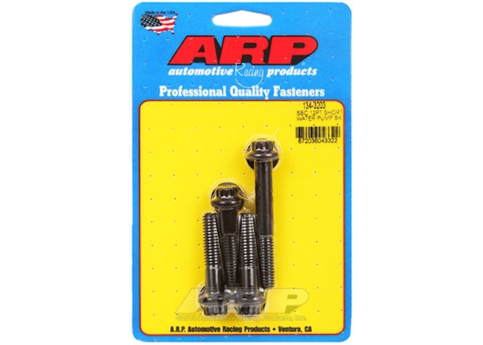 134-3203 SB Chevy 12pt short water pump bolt kit