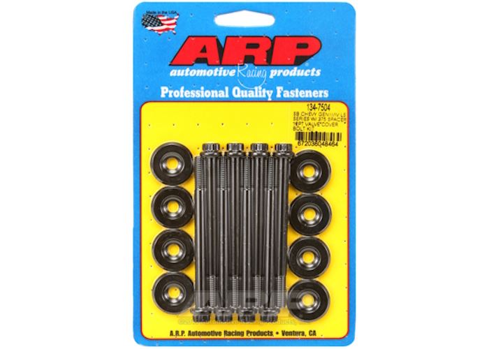 134-7504 SB Chevy GENIII/IV LS Series w/.375 spacer 12pt valve cover bolt kit
