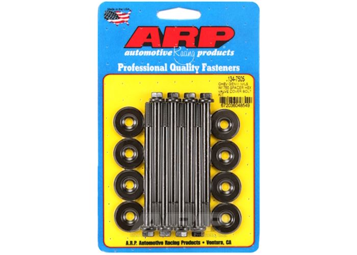134-7505 SB Chevy GENIII IV/LS w/.750 spacer hex valve cover bolt kit