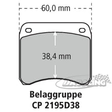 2-Kolben Alu-Bremssattel CP3696 für Scheibenstärke 7,10mm