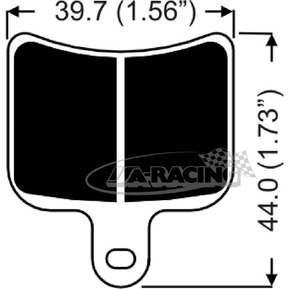 2-Kolben Alu-Bremssattel CP4227 für Scheibenstärke 4,00mm