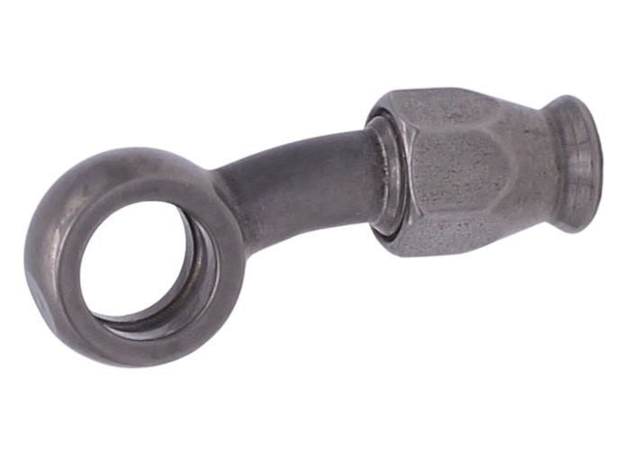 Edelstahl Ringstutzen lang 20° mit Schlauchanschluss