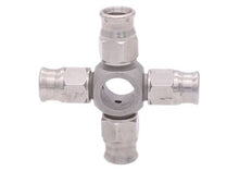 Edelstahl Verteiler mit Bohrung und D-03 Schlauchanschluss