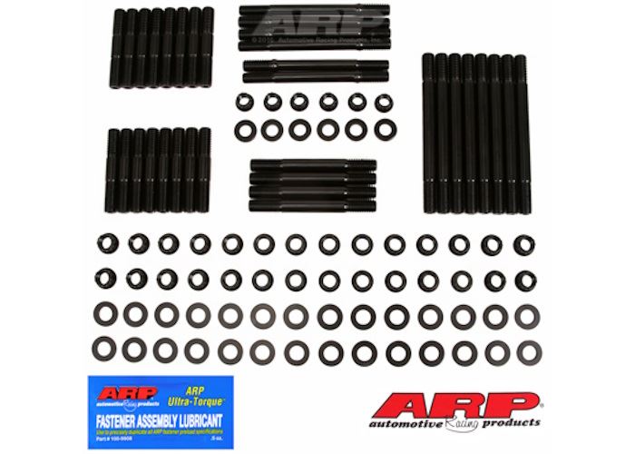 234-4320 SB Chevy, w/Bowtie alum and cast block, head stud kit