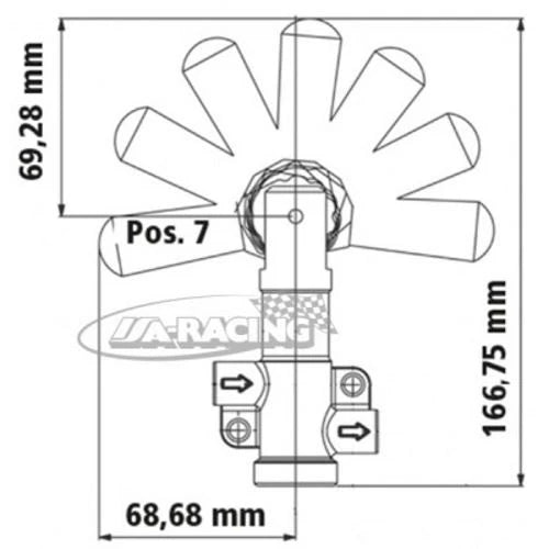 AP Racing Bremskraft Regelventil mit Hebel