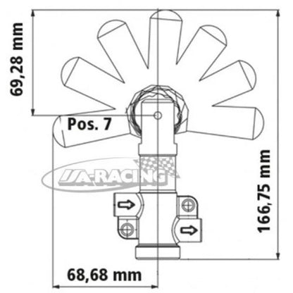 AP Racing Bremskraft Regelventil mit Hebel